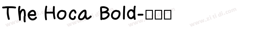 The Hoca Bold字体转换